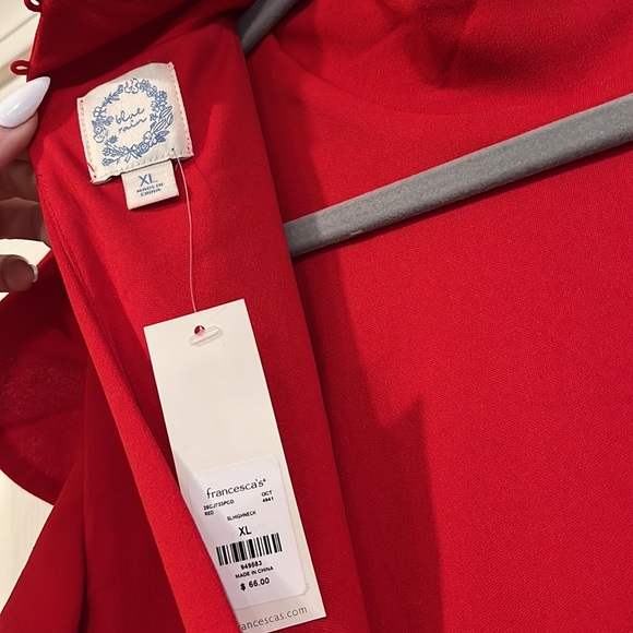 Francesca’s Red Jumpsuit - Picture 2 of 5
